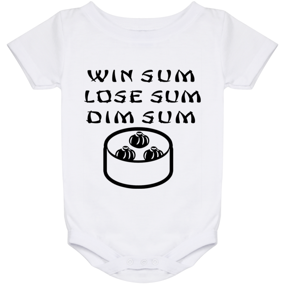 ArtichokeUSA Custom Design. WIN SUM. LOSE SUM. DIM SUM. Baby Onesie 24 Month
