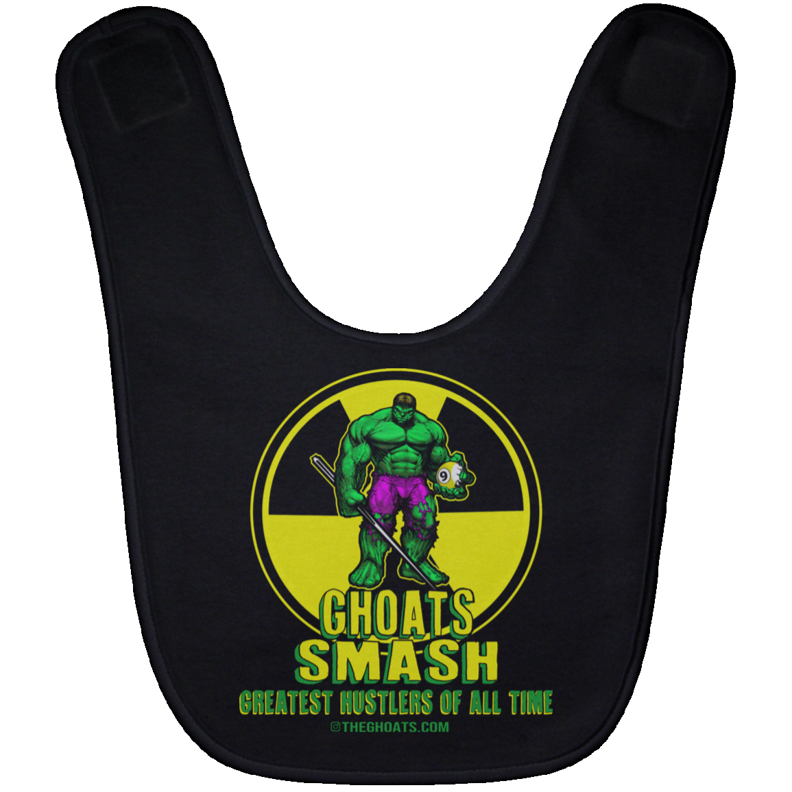 The GHOATS Custom Design. #13. GHOATS SMASH. Baby Bib
