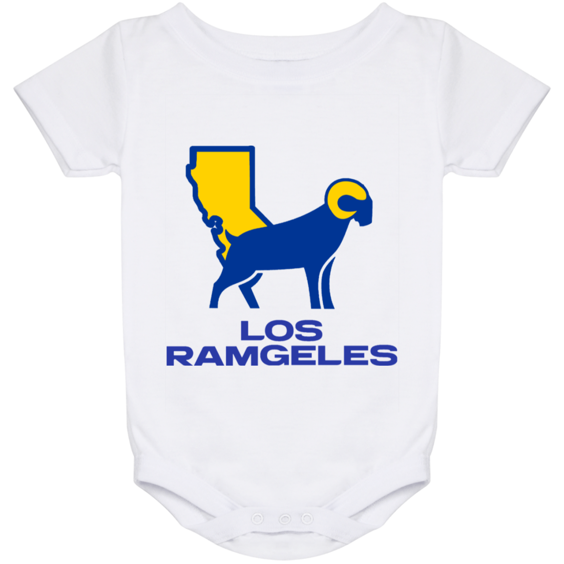 ArtichokeUSA Custom Design. Los Ramgeles. Fan Art. Baby Onesie 24 Month