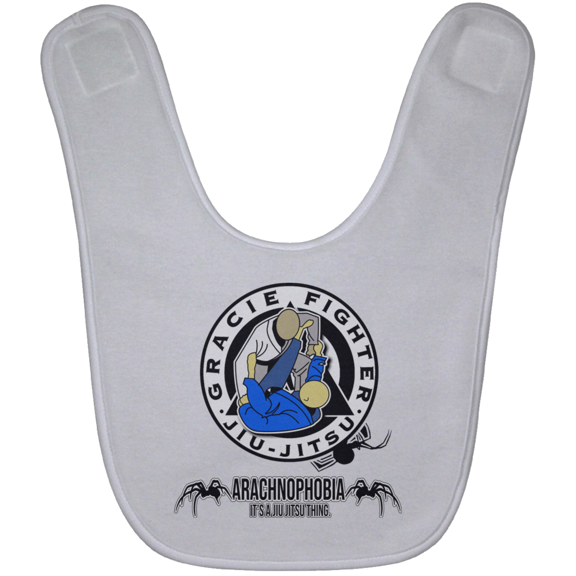 Artichoke Fight Gear Custom Design #1. Arachnophobia. It's A Jiu Jitsu Thing. Spider Guard. BJJ. Baby Bib