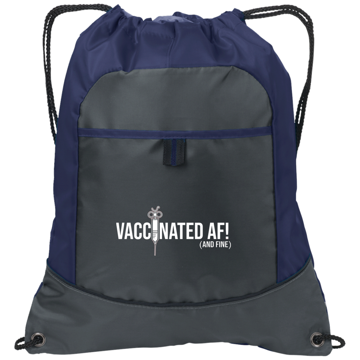 ArtichokeUSA Custom Design. Vaccinated AF (and fine). Pocket Cinch Pack