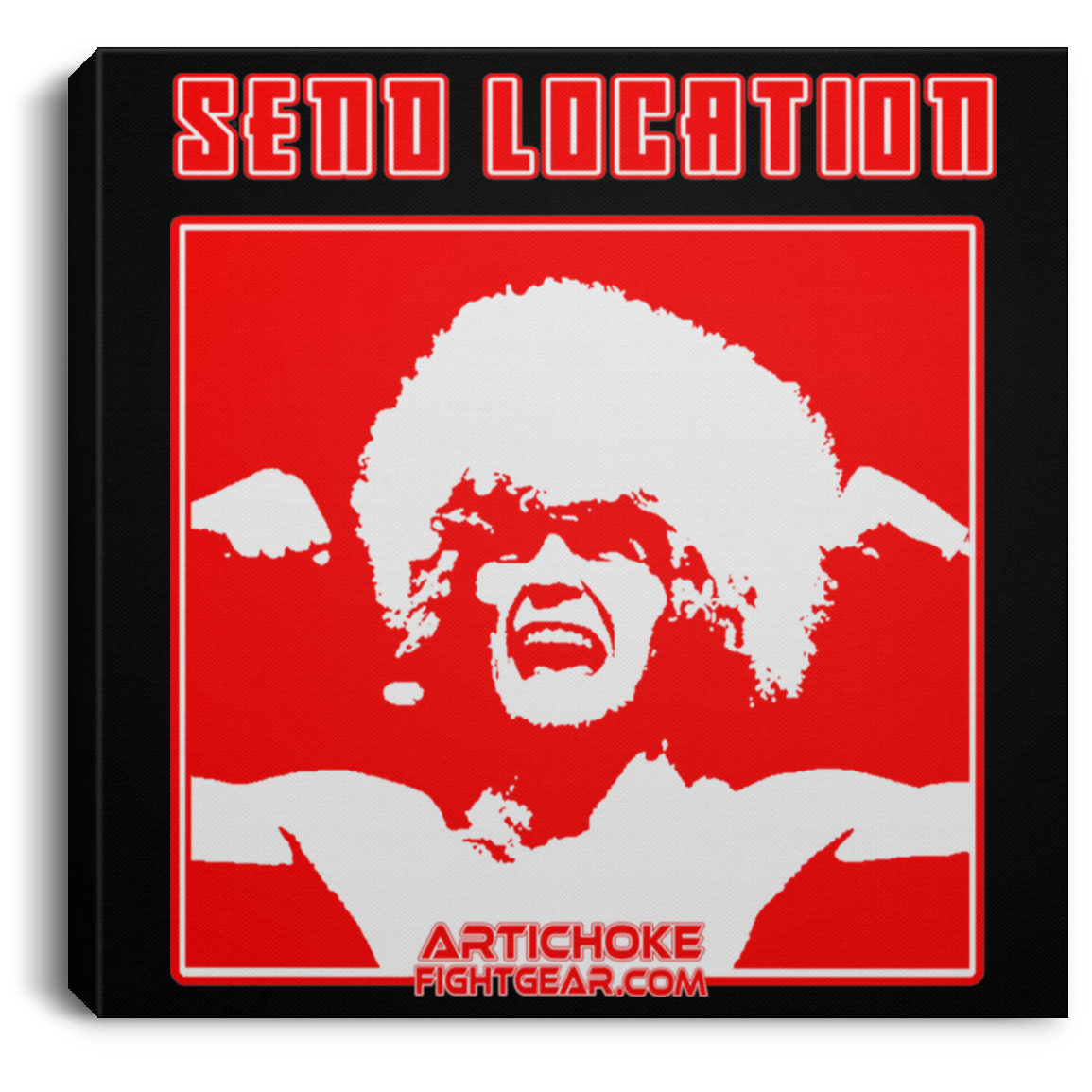 Artichoke Fight Gear Custom Design #17. SEND LOCATION. Square Canvas .75in Frame