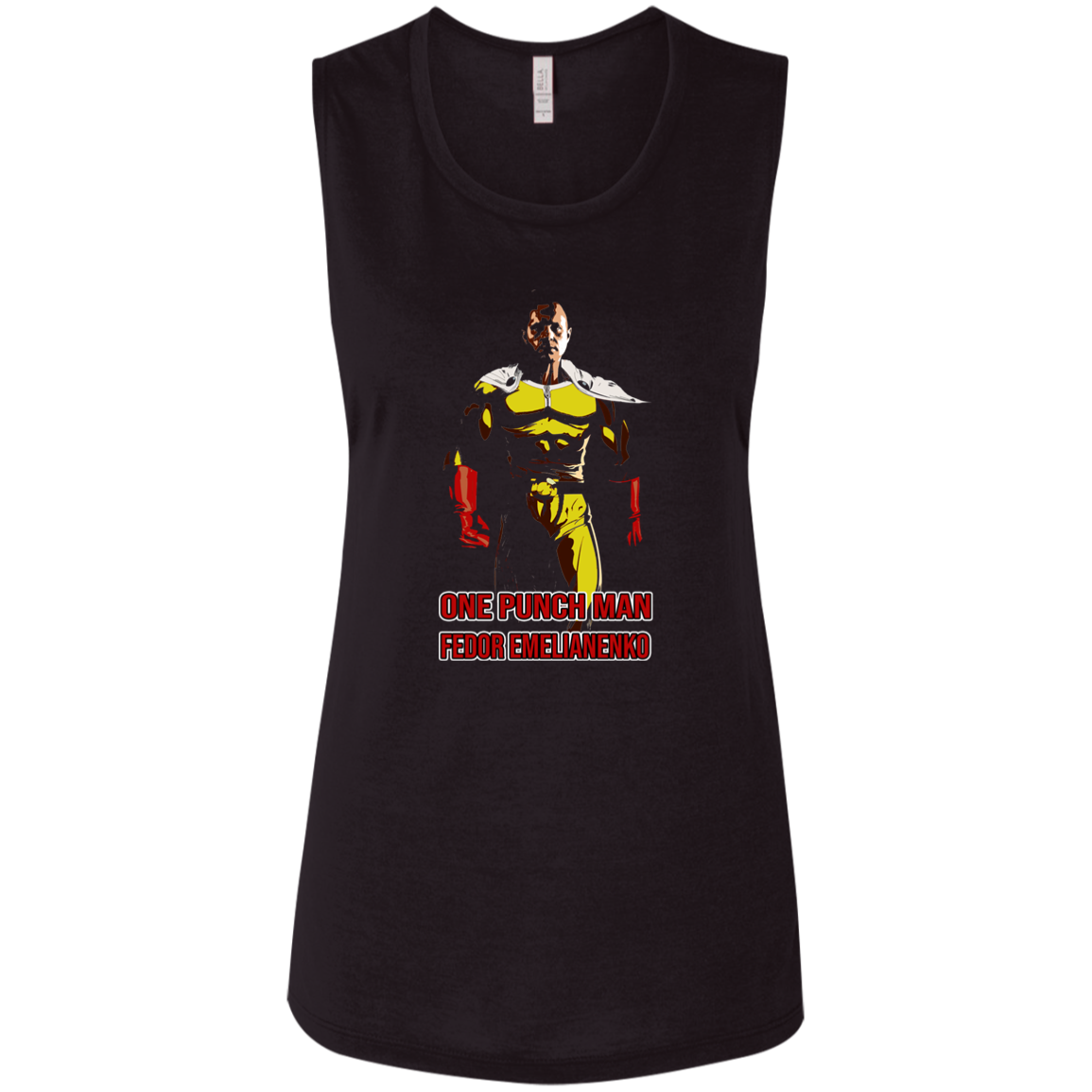 ArtichokeUSA Custom Design. One Punch Fedor. Fedor Emelianenko/One Punch Man Fan Art. Ladies' Flowy Muscle Tank