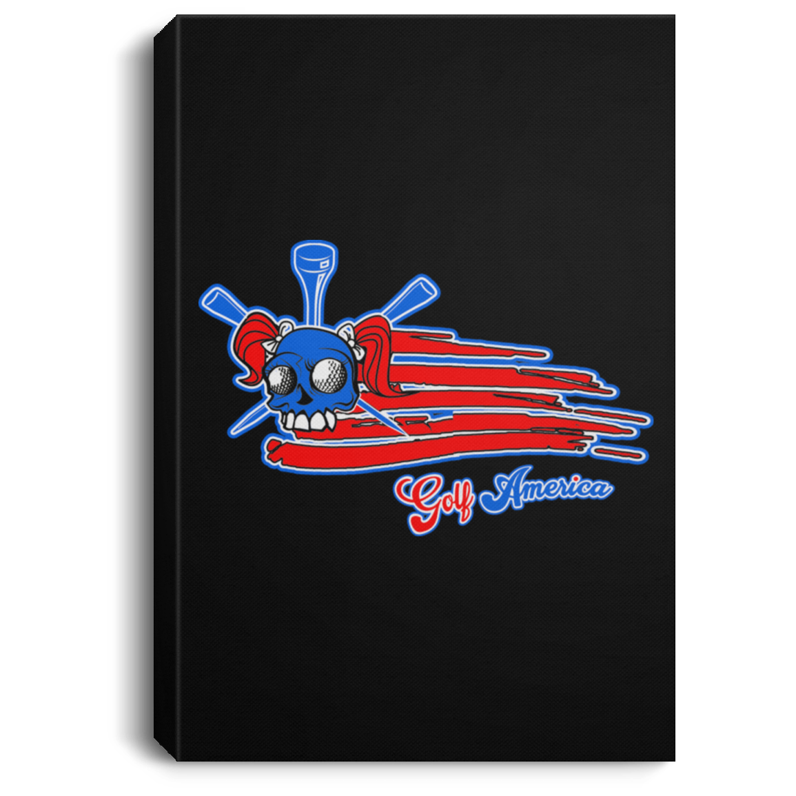 OPG Custom Design #12. Golf America. Female Edition. Portrait Canvas .75in Frame