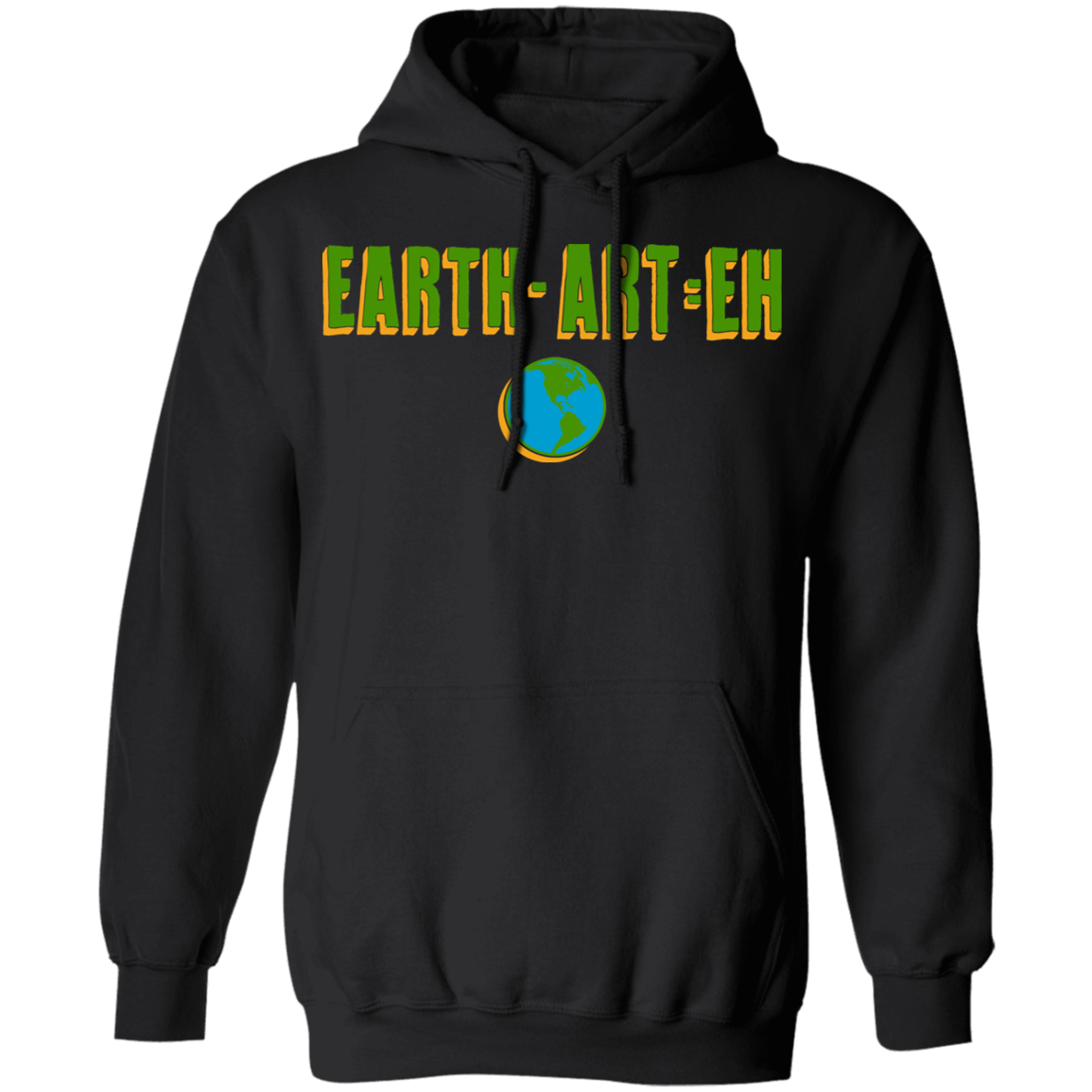 ArtichokeUSA Custom Design. EARTH-ART=EH. Basic Pullover Hoodie