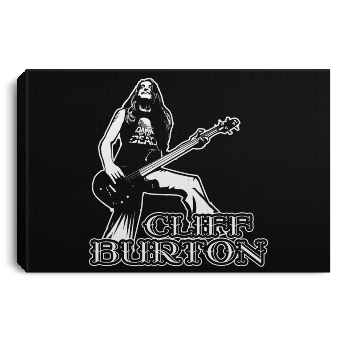 ArtichokeUSA Custom Design. Cliff Burton Tribute. Landscape Canvas .75in Frame