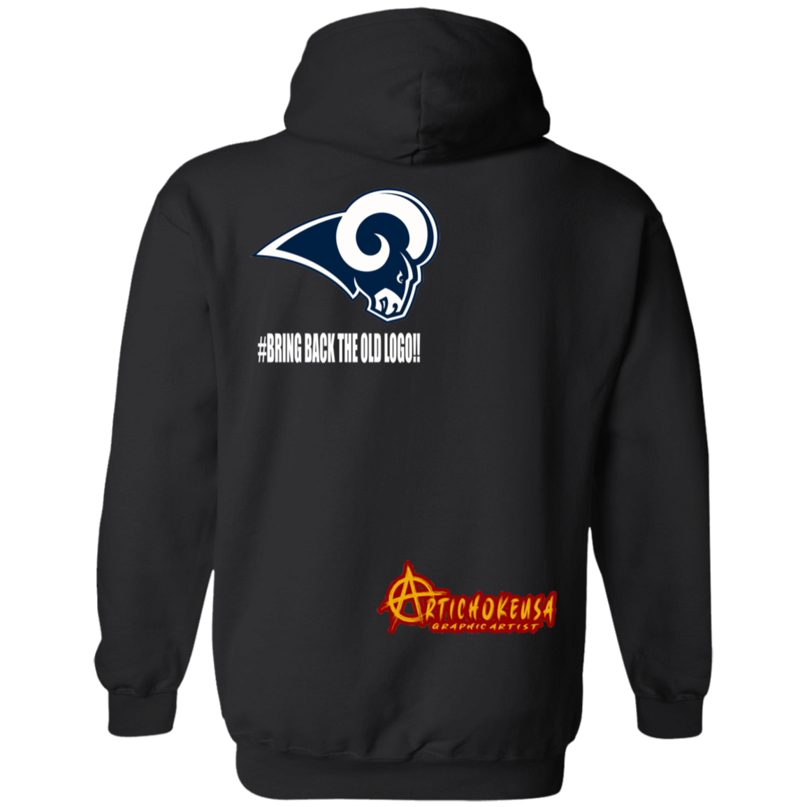 ArtichokeUSA Custom Design. LA Ram's Todd Gurley Jurassic Park Fan Art / Parody. Basic Pullover Hoodie