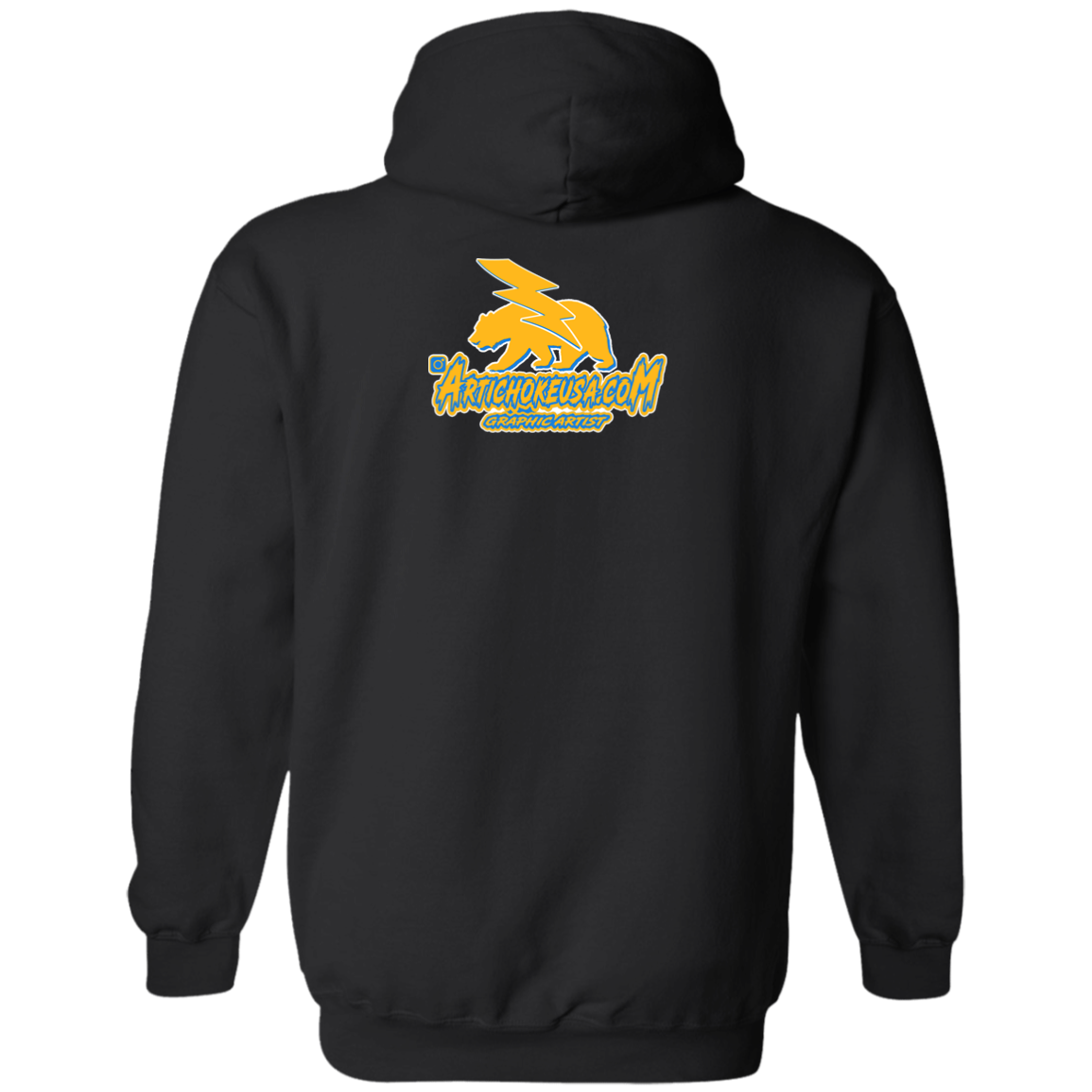 ArtichokeUSA Custom Design. Los Angeles Chargers Fan Art. Pullover Hoodie