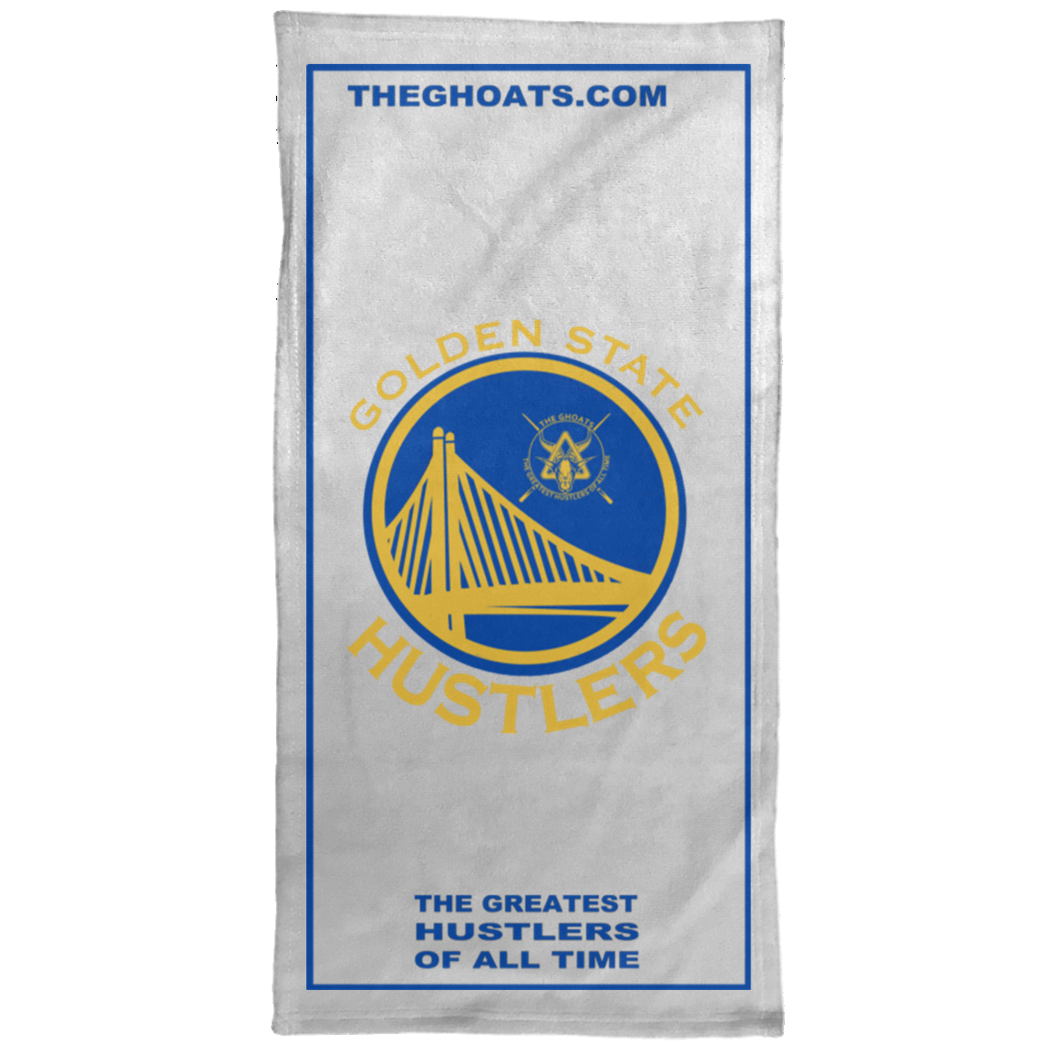 The GHOATS Custom Design. #12 GOLDEN STATE HUSTLERS. Towel - 15x30
