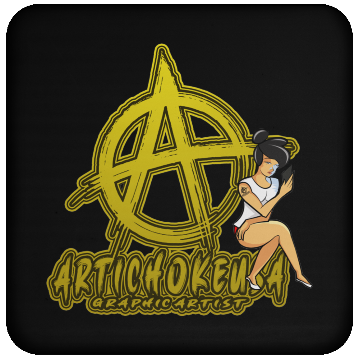 ArtichokeUSA Character and Font Design. Let’s Create Your Own Design Today. Betty. Coaster