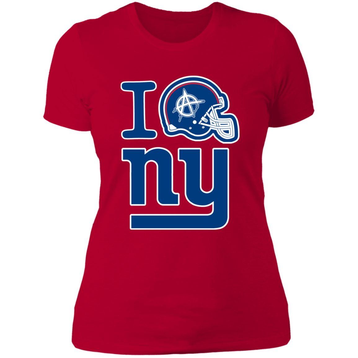 ArtichokeUSA Custom Design. I Helmet NY. Fan Art. Ladies' Boyfriend T-Shirt