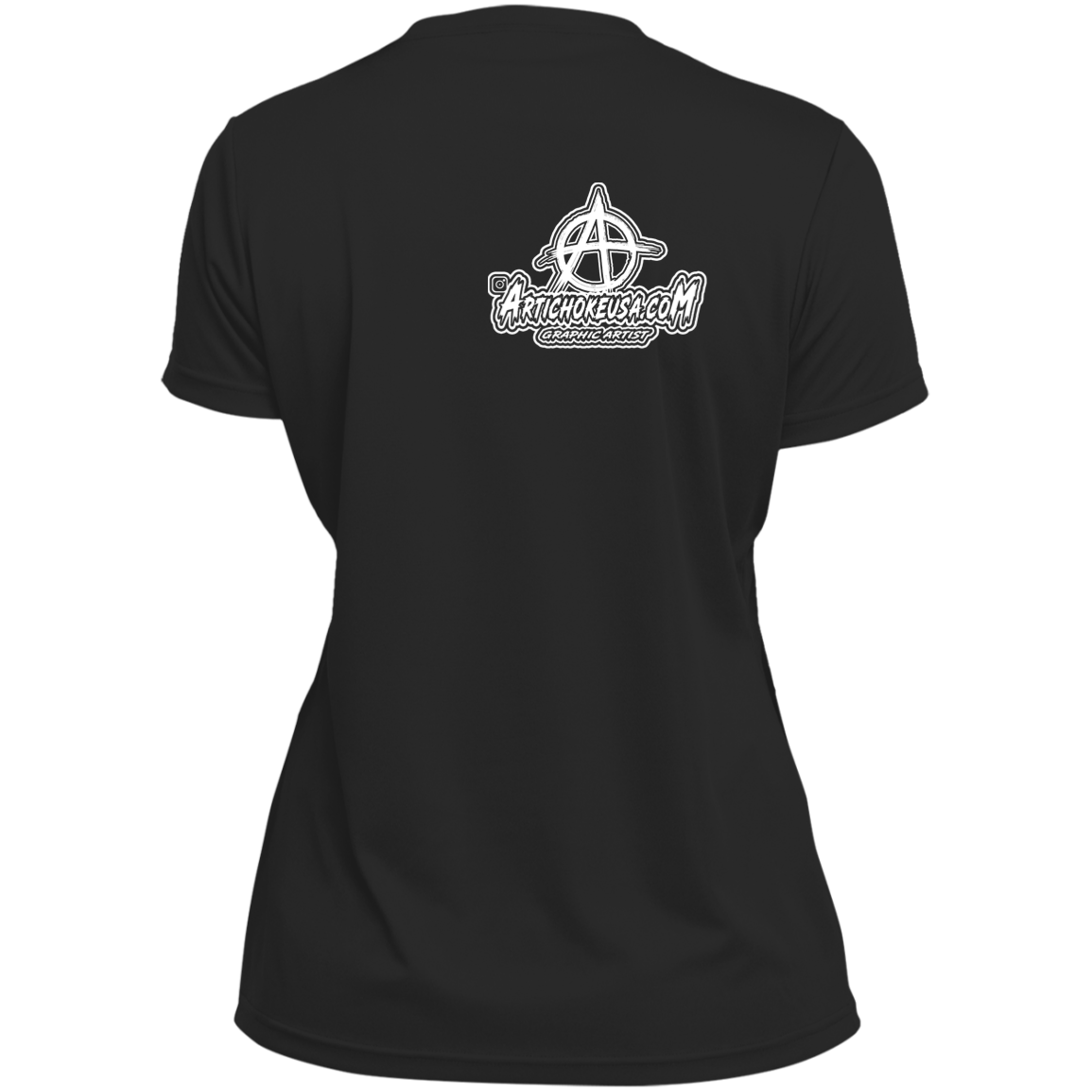 ArtichokeUSA Custom Design. Adobo. Adidas Parody. Ladies’ Moisture-Wicking V-Neck Tee