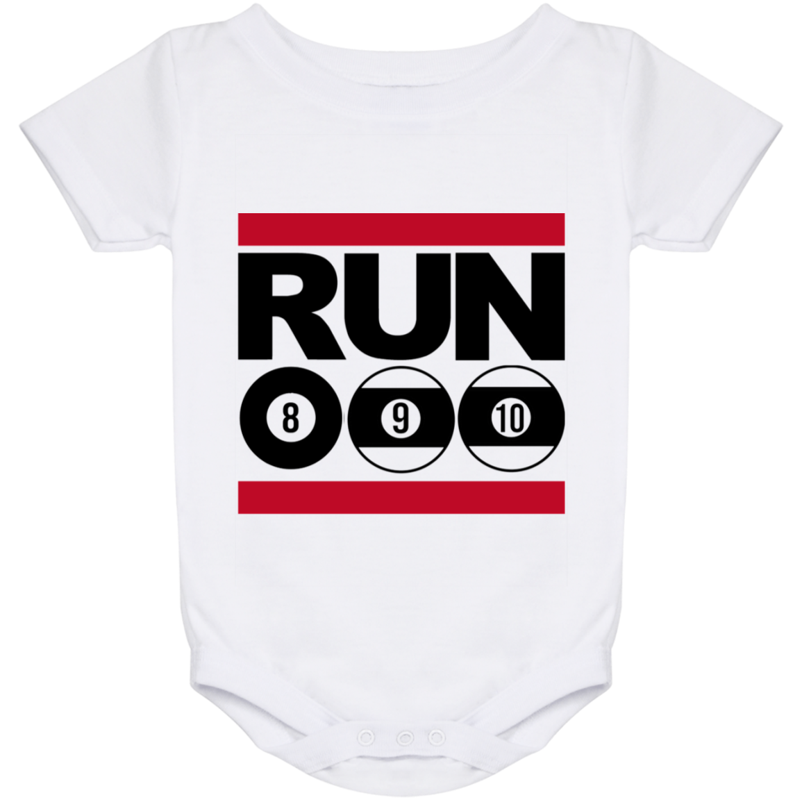 The GHOATS Custom Design. #29 run 8 9 10 ball. Baby Onesie 24 Month