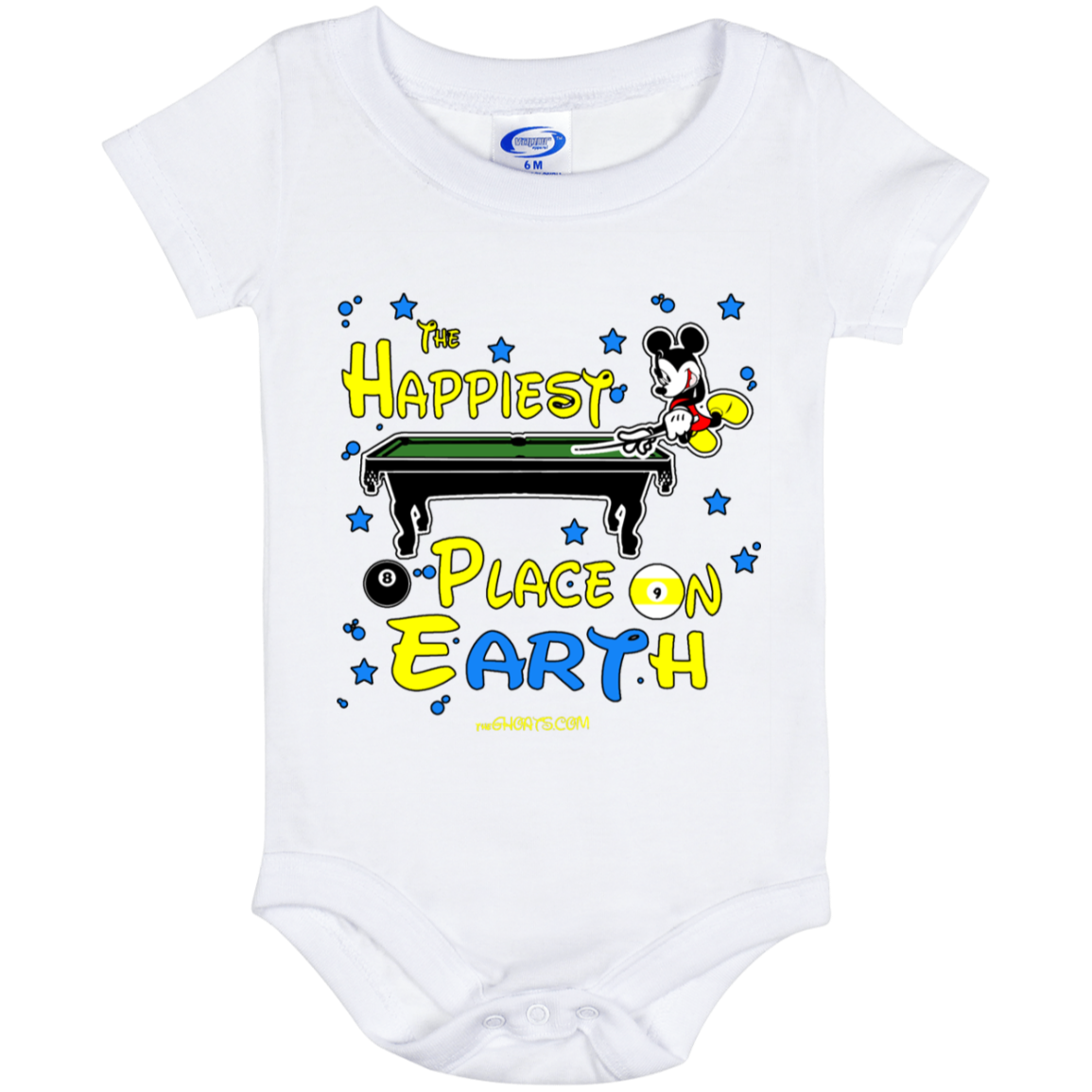 The GHOATS custom design #14. The Happiest Place On Earth. Fan Art. Baby Onesie 6 Month