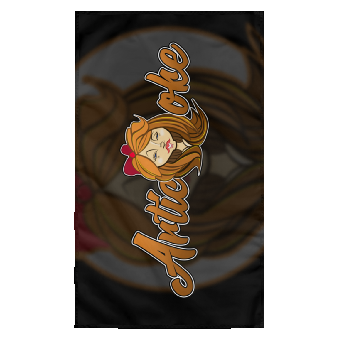 ZZ#21 Characters and Fonts. Aubrey. A show case of my characters and font styles. Wall Flag
