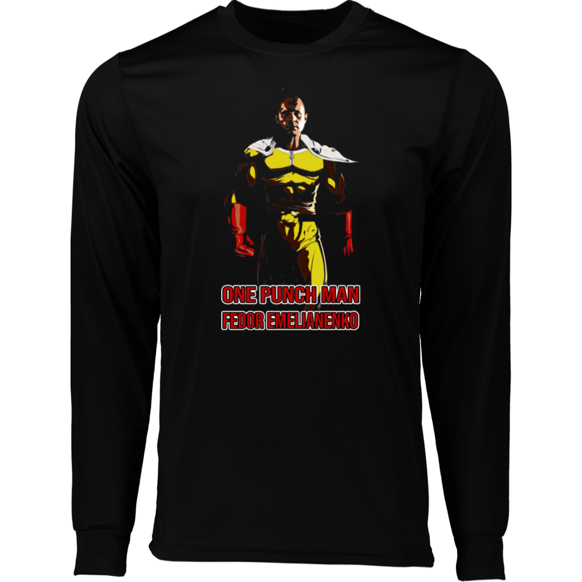 ArtichokeUSA Custom Design. One Punch Fedor. Fedor Emelianenko/One Punch Man Fan Art. Long Sleeve Moisture-Wicking Tee