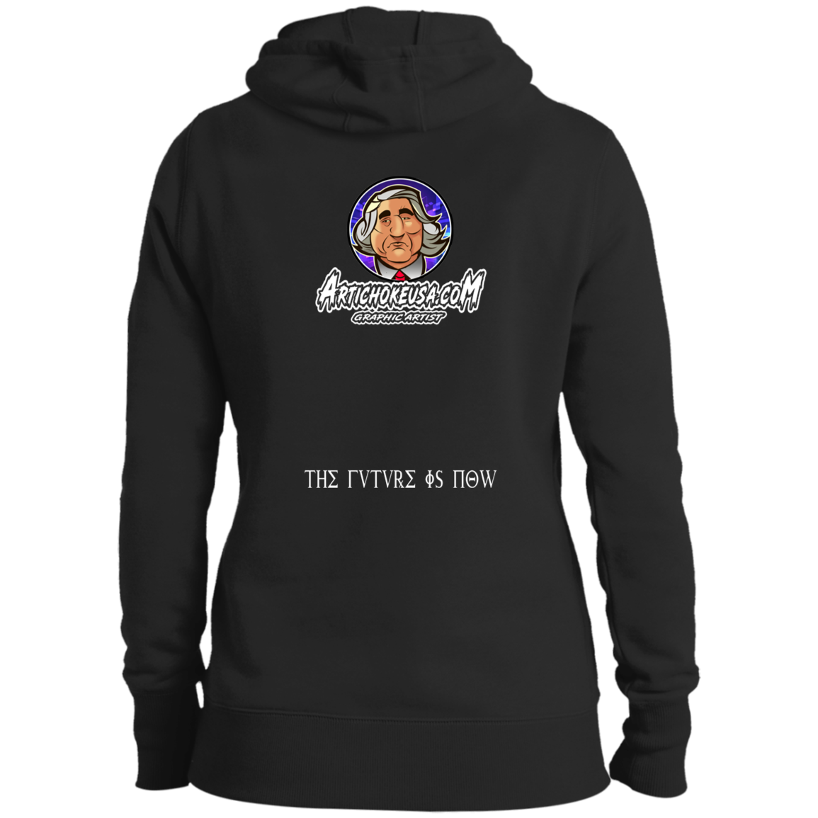 ArtichokeUSA Custom Design. Michio Kaku Fan Art. Ladies' Pullover Hooded Sweatshirt
