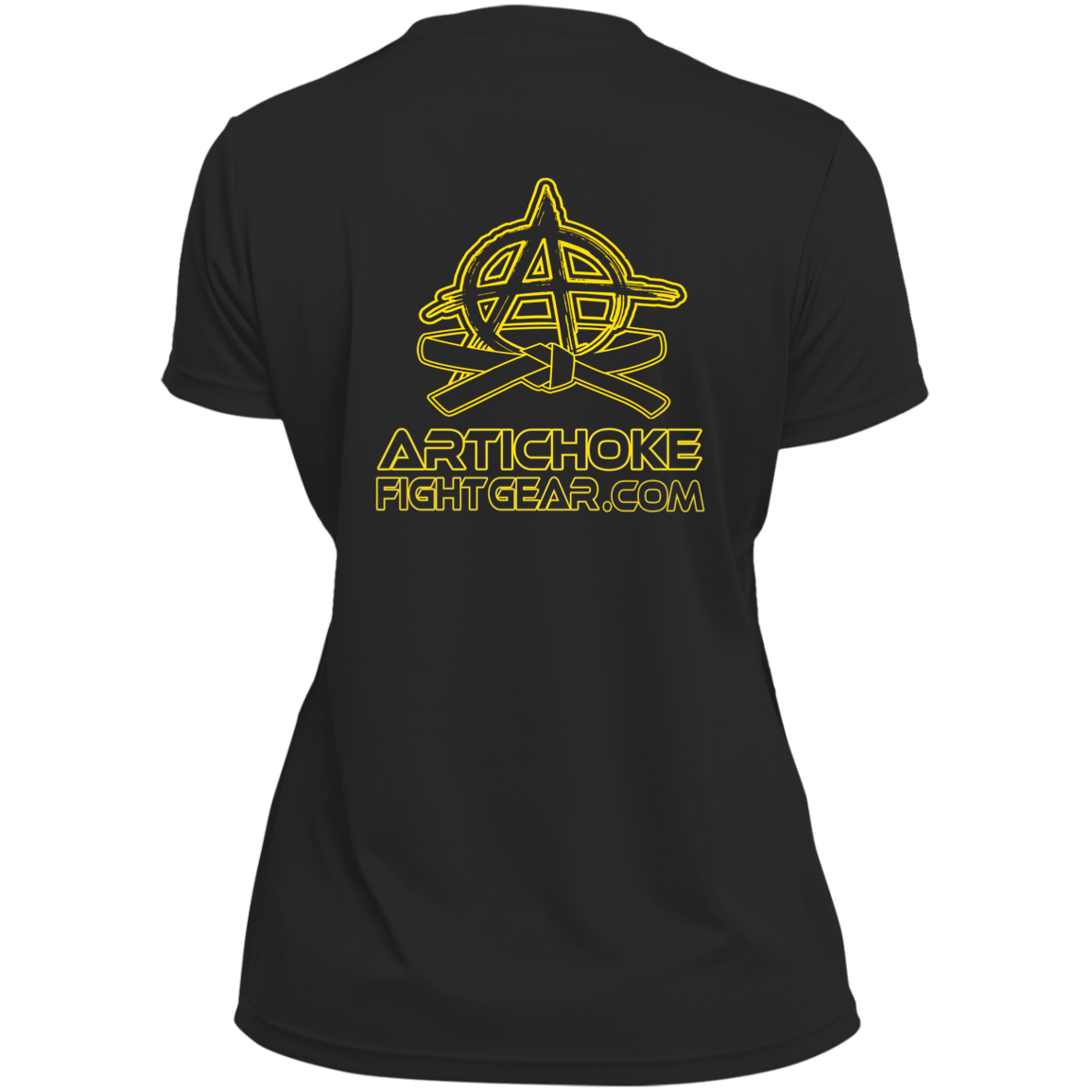 Artichoke Fight Gear Custom Design #7. Choking Hazard. Ladies’ Moisture-Wicking V-Neck Tee