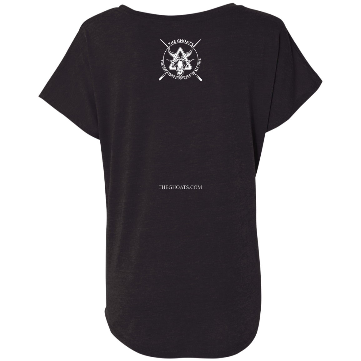 The GHOATS Custom Design #2. Baller. Shot Caller. Ladies' Triblend Dolman Sleeve