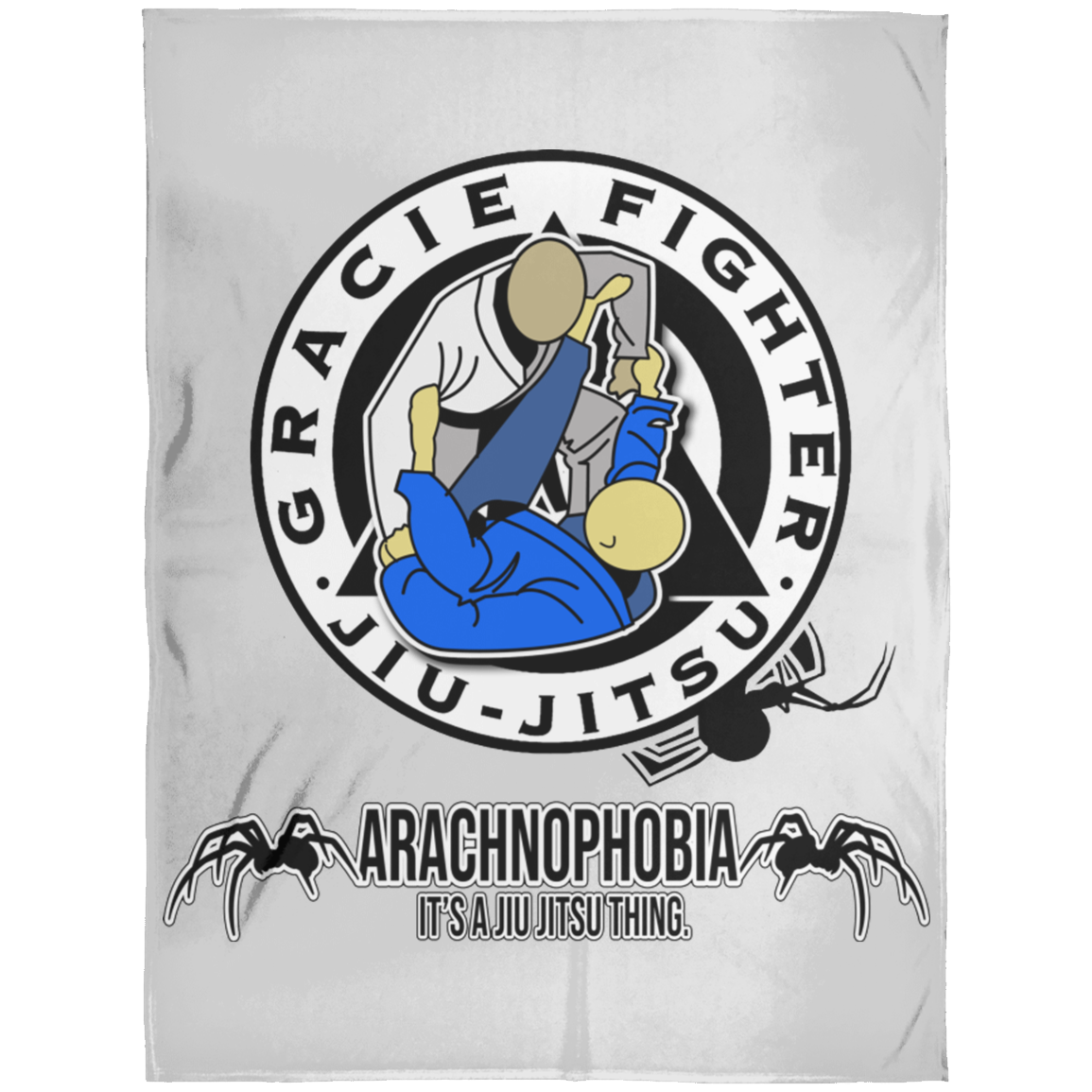 Artichoke Fight Gear Custom Design #1. Arachnophobia. It's A Jiu Jitsu Thing. Spider Guard. BJJ. Arctic Fleece Blanket 60x80