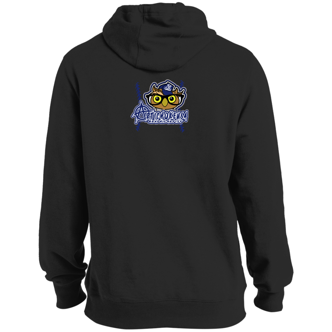 ArtichokeUSA Character and Font design. New York Owl. NY Yankees Fan Art. Let's Create Your Own Team Design Today. Ultra Soft Pullover Hoodie