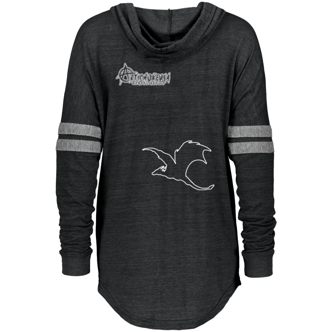 ArtichokeUSA Custom Design #16. Dracarys That Shit Up. Game of Thrones Fan Art. Ladies Hooded Low Key Pullover