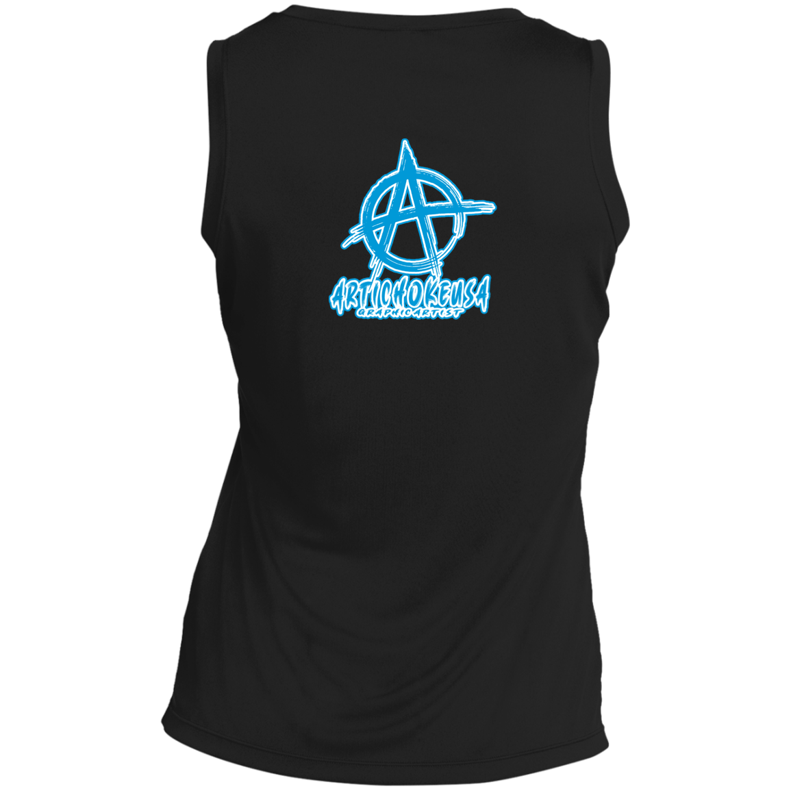 ArtichokeUSA Custom Design. Don't Eat Cookies And Spend Cache! Delete Them! Cookie Monster and Richie Rich Fan Art/Parody. Ladies' Sleeveless V-Neck