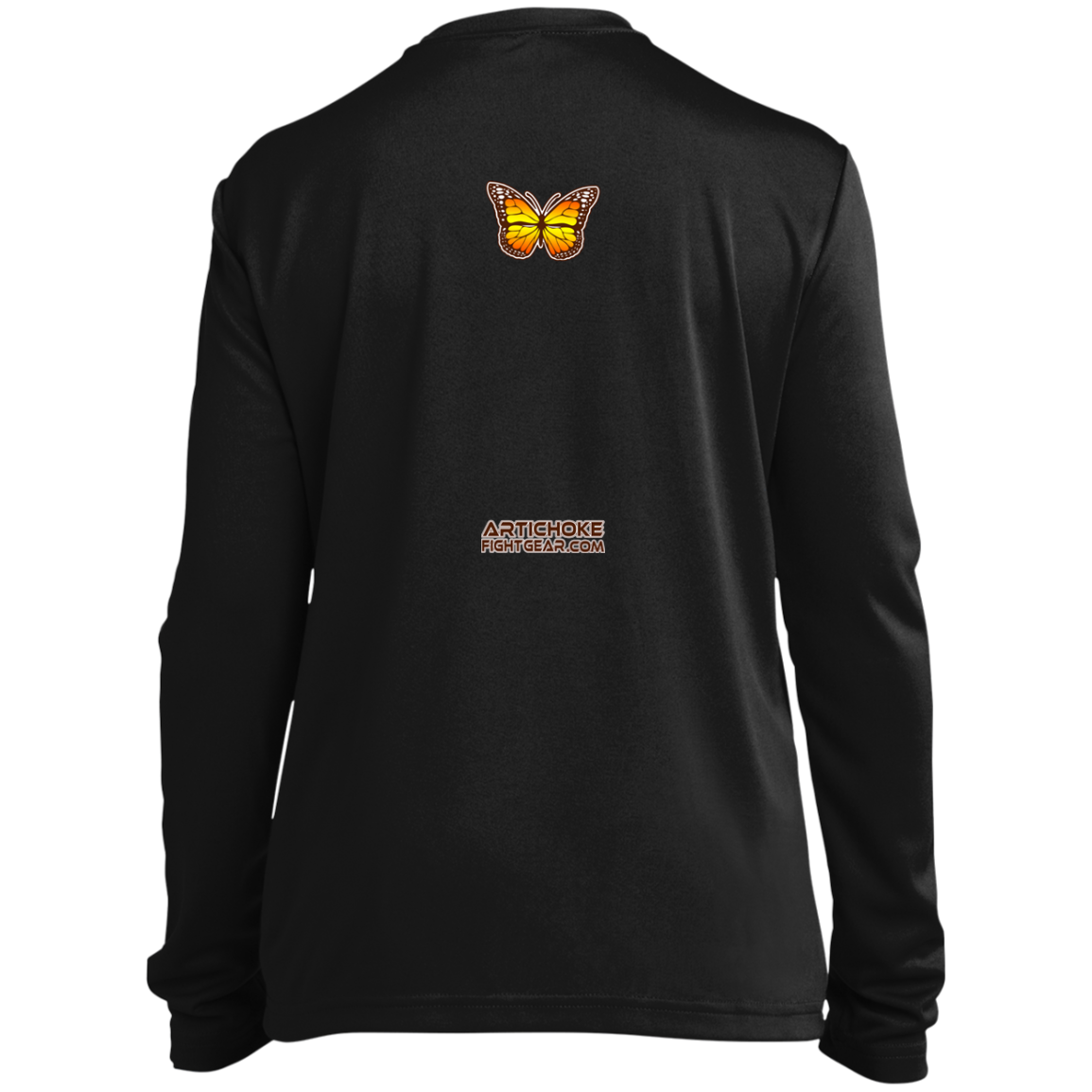 Artichoke Fight Gear Custom Design #6. Lepidopterology (Study of butterflies). Butterfly Guard. Youth Long Sleeve Performance Tee