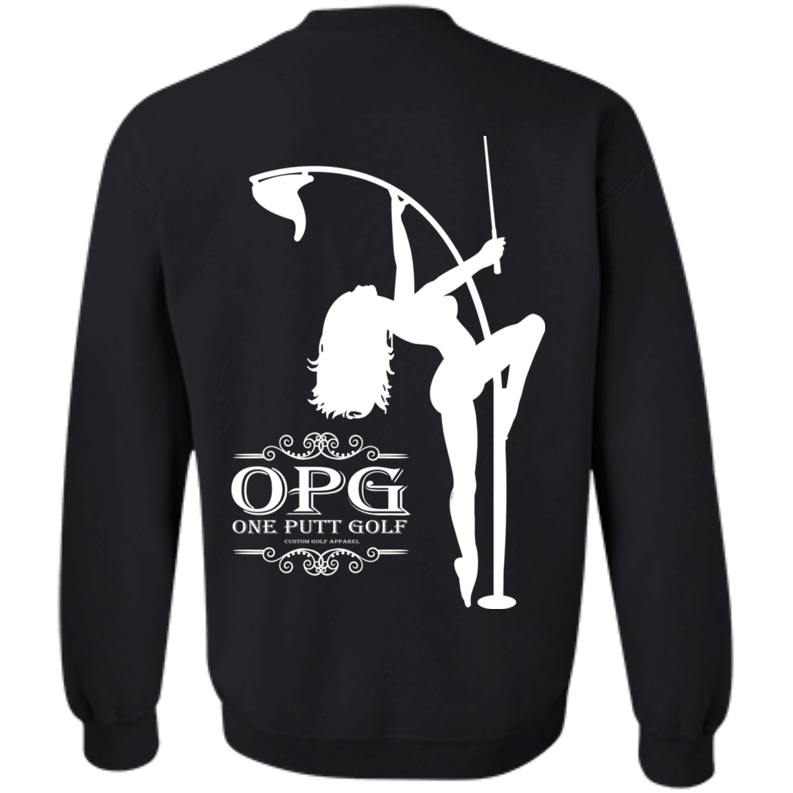 OPG Custom Design #10. Flag Pole. Crewneck Pullover Sweatshirt