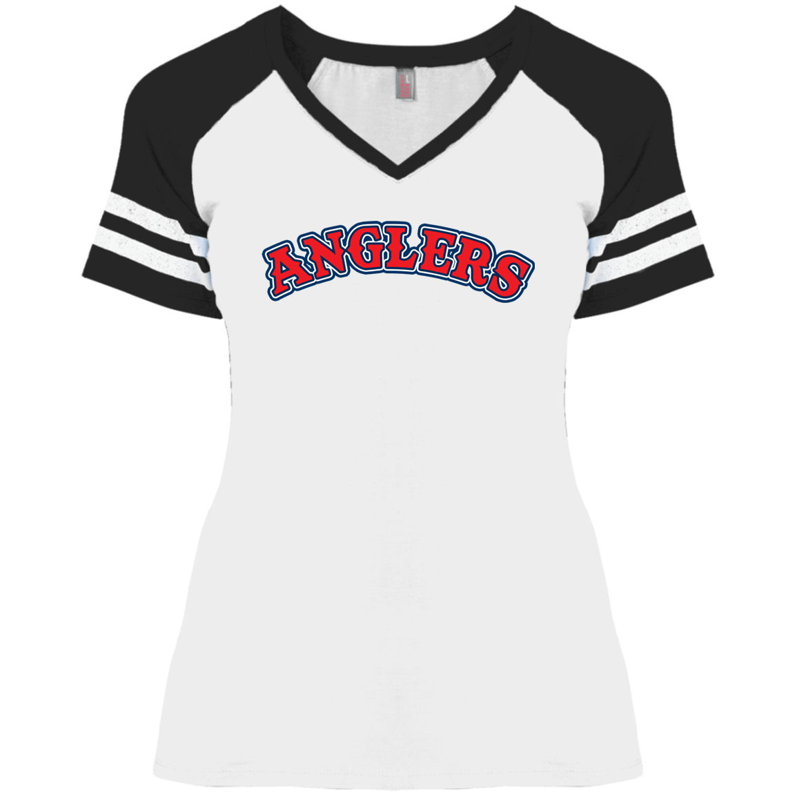 ArtichokeUSA Custom Design. Anglers. Southern California Sports Fishing. Los Angeles Angels Parody. Ladies' Game V-Neck T-Shirt