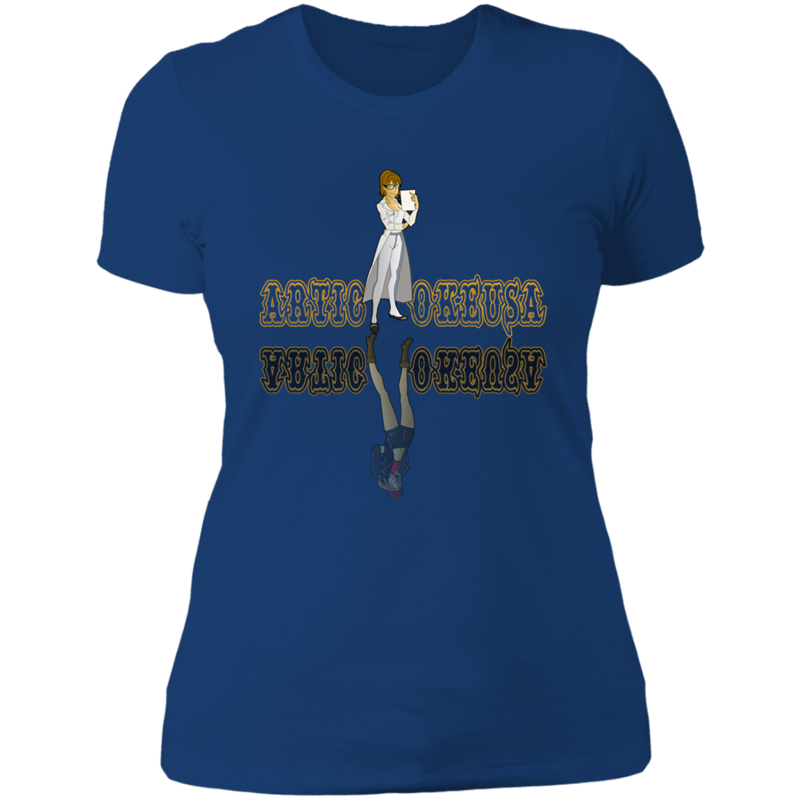 ArtichokeUSA Custom Design. Façade: (Noun) A false appearance that makes someone or something seem more pleasant or better than they really are. Ladies' Boyfriend T-Shirt