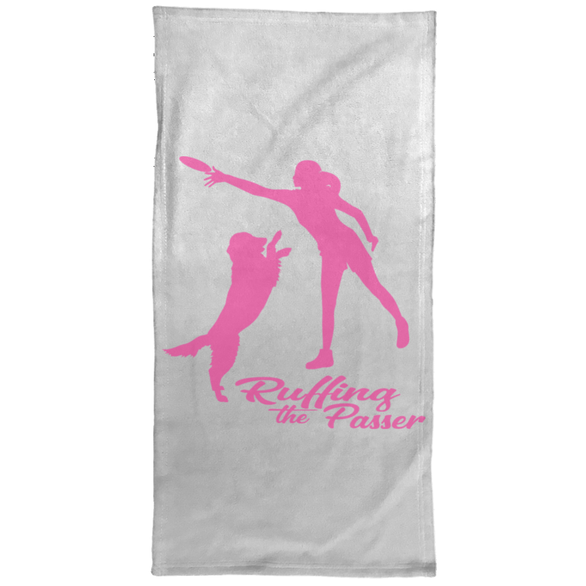 ArtichokeUSA Custom Design. Ruffing the Passer. Labrador Edition. Female Version. Towel - 15x30