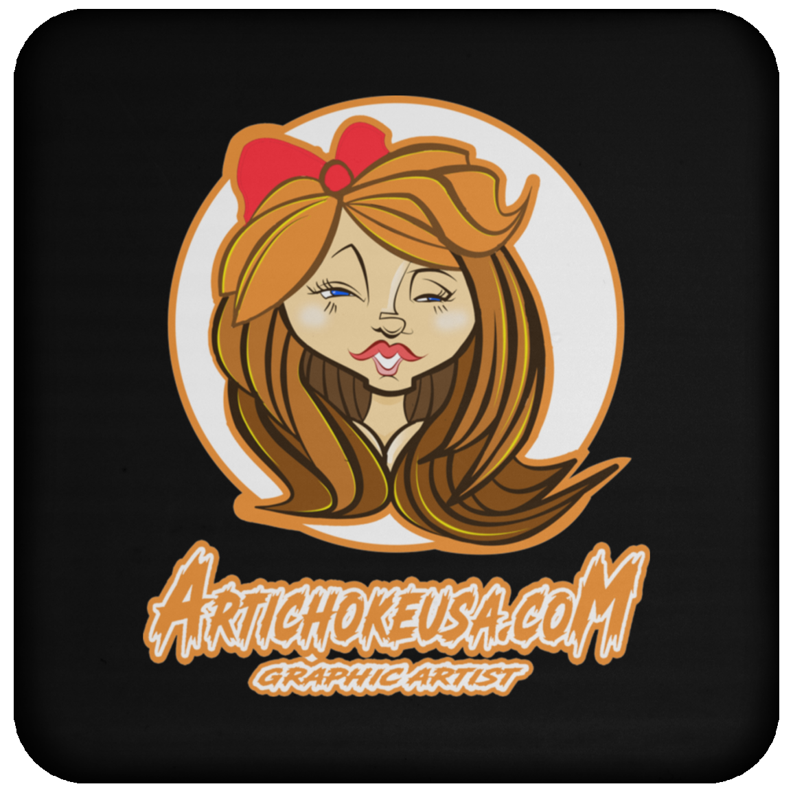 ZZ#21 Characters and Fonts. Aubrey. A show case of my characters and font styles. Coaster