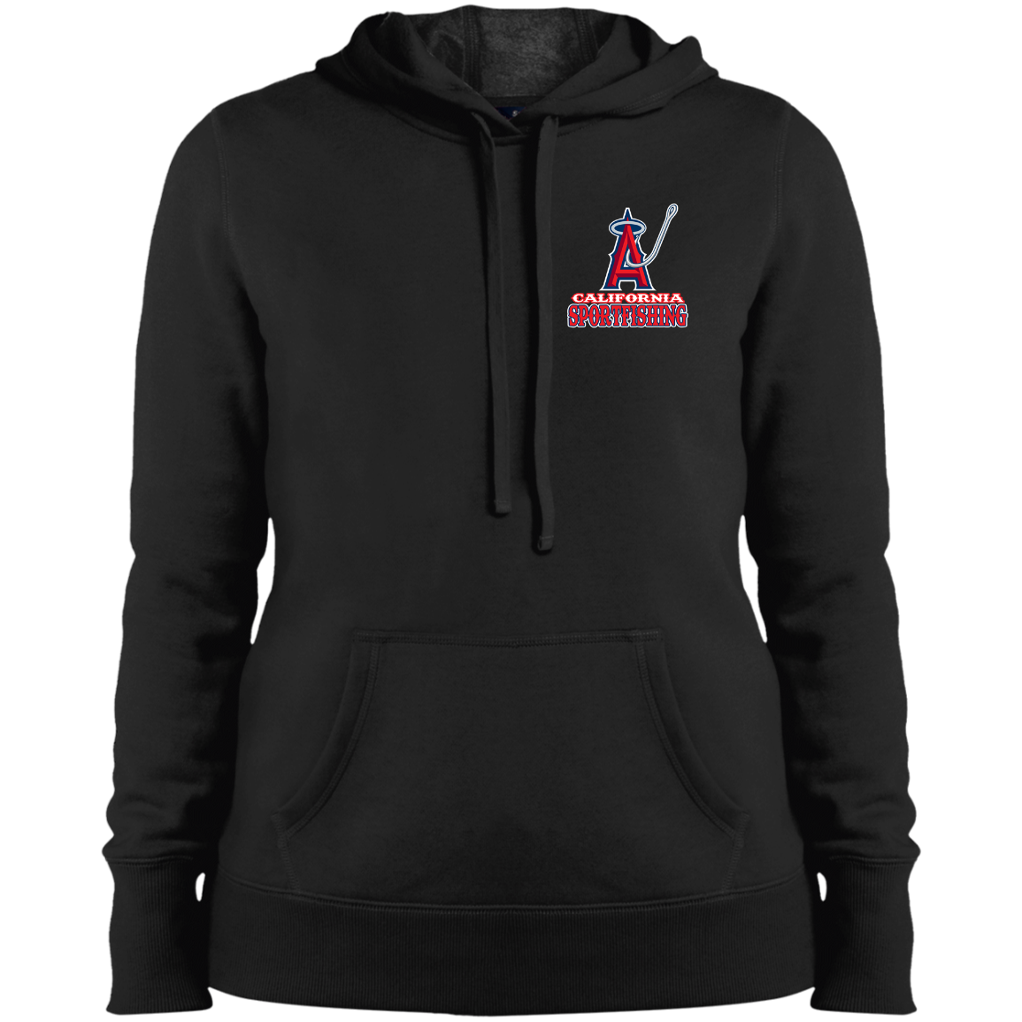 ArtichokeUSA Custom Design. Anglers. Southern California Sports Fishing. Los Angeles Angels Parody. Ladies' Soft Style Hoodie