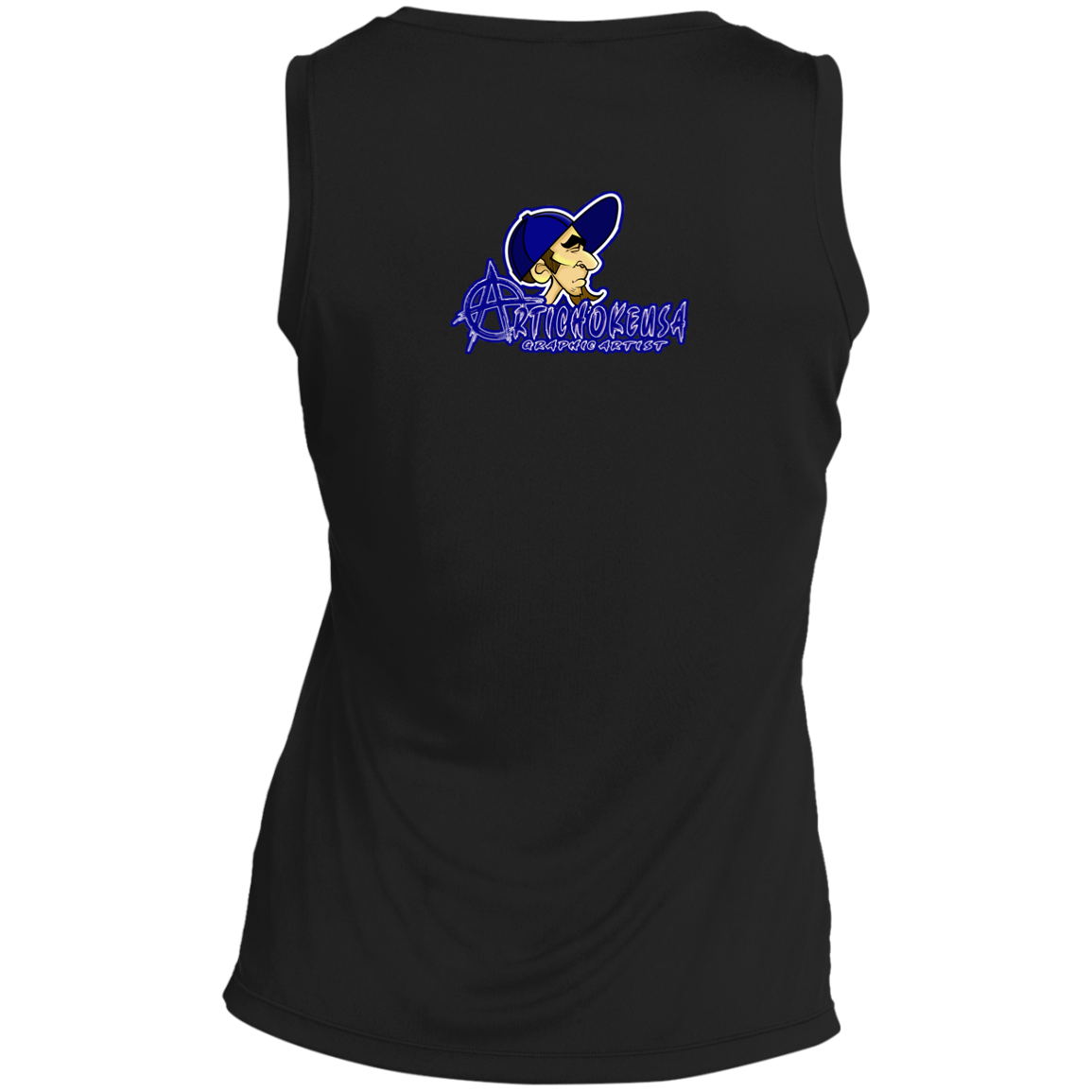 ZZ#20 ArtichokeUSA Characters and Fonts. "Clem" Let’s Create Your Own Design Today. Ladies' Sleeveless V-Neck