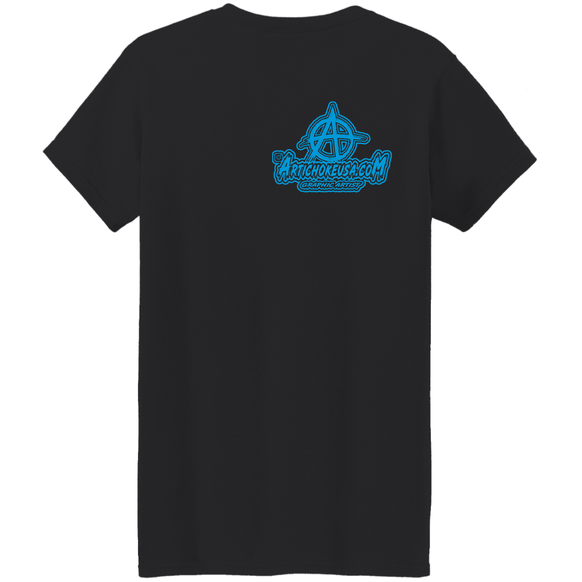 ArtichokeUSA Character and Font design. Let's Create Your Own Team Design Today. My first client Charles. Ladies' 5.3 oz. T-Shirt