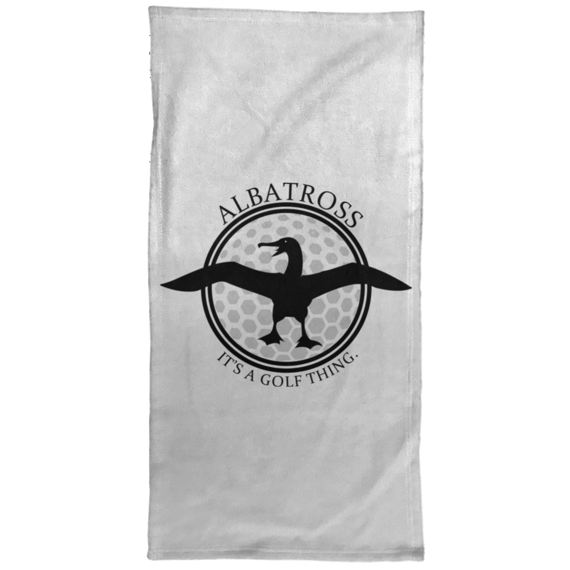 OPG Custom Artwork #1. Albatross. It's a golf thing. Towel - 15x30