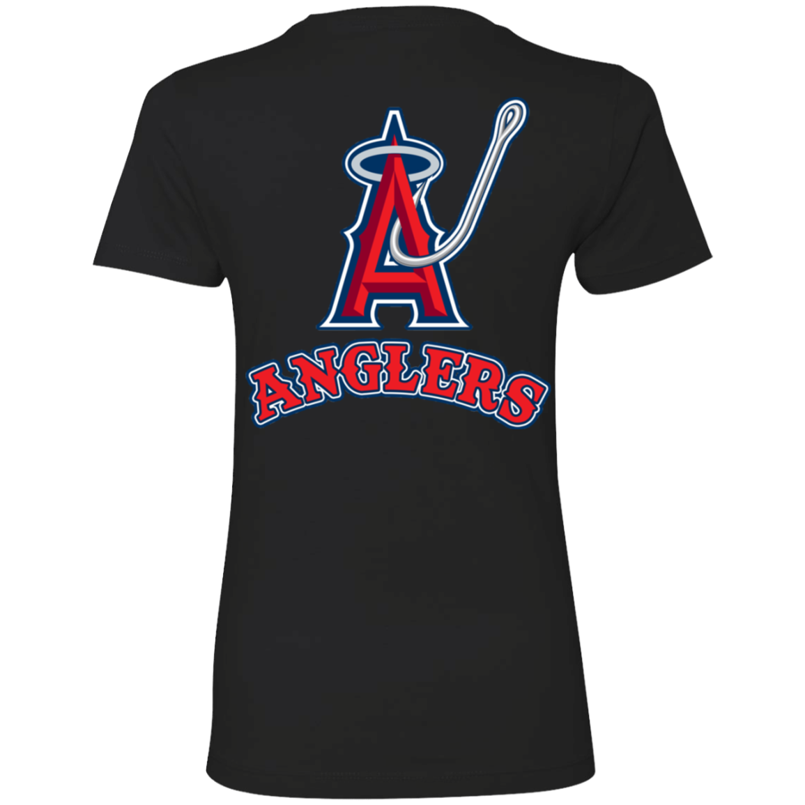 ArtichokeUSA Custom Design. Anglers. Southern California Sports Fishing. Los Angeles Angels Parody. Ladies' Boyfriend T-Shirt