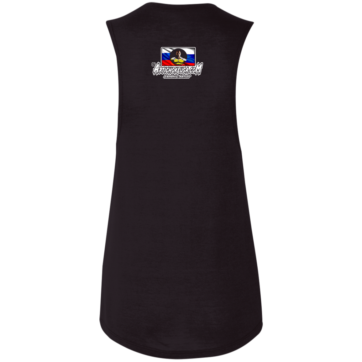 ArtichokeUSA Custom Design. One Punch Fedor. Fedor Emelianenko/One Punch Man Fan Art. Ladies' Flowy Muscle Tank
