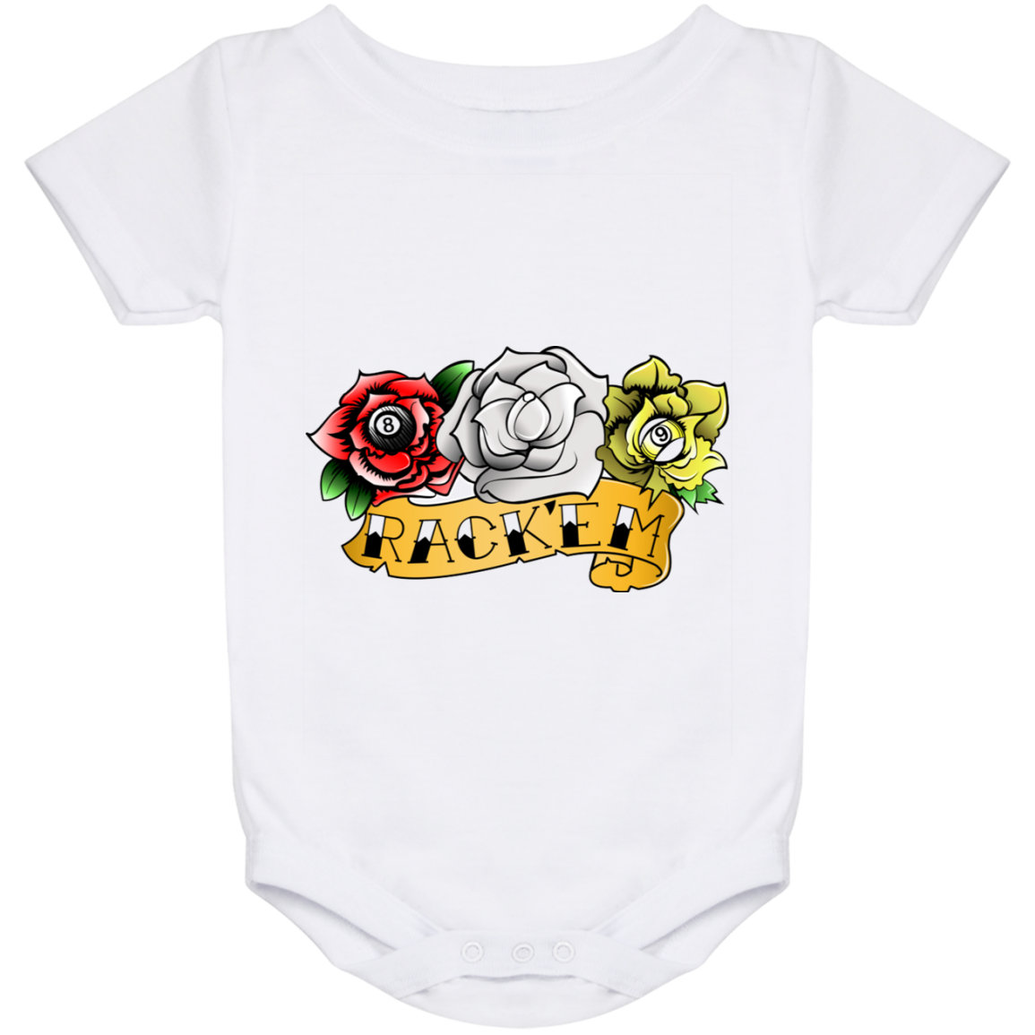 The GHOATS Custom Design. #28 Rack Em' (Ladies only). Baby Onesie 24 Month