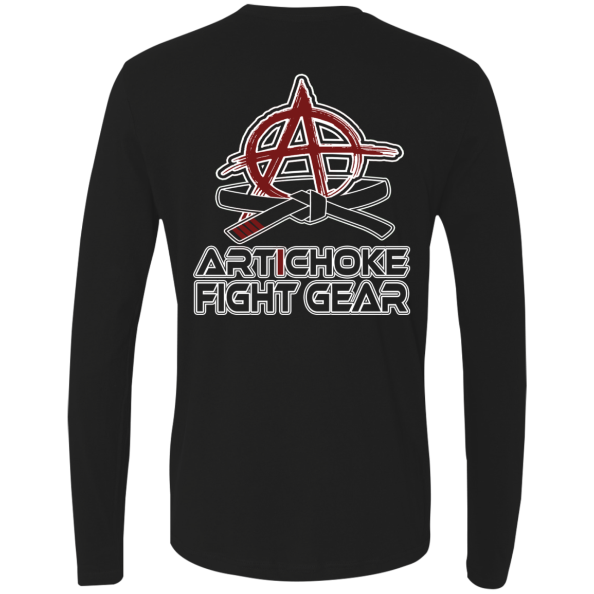 Artichoke Fight Gear Custom Design #11. Fatality. Mortal Kombat Parody. MMA. Men's 100% combed ring-spun cotton long sleeve