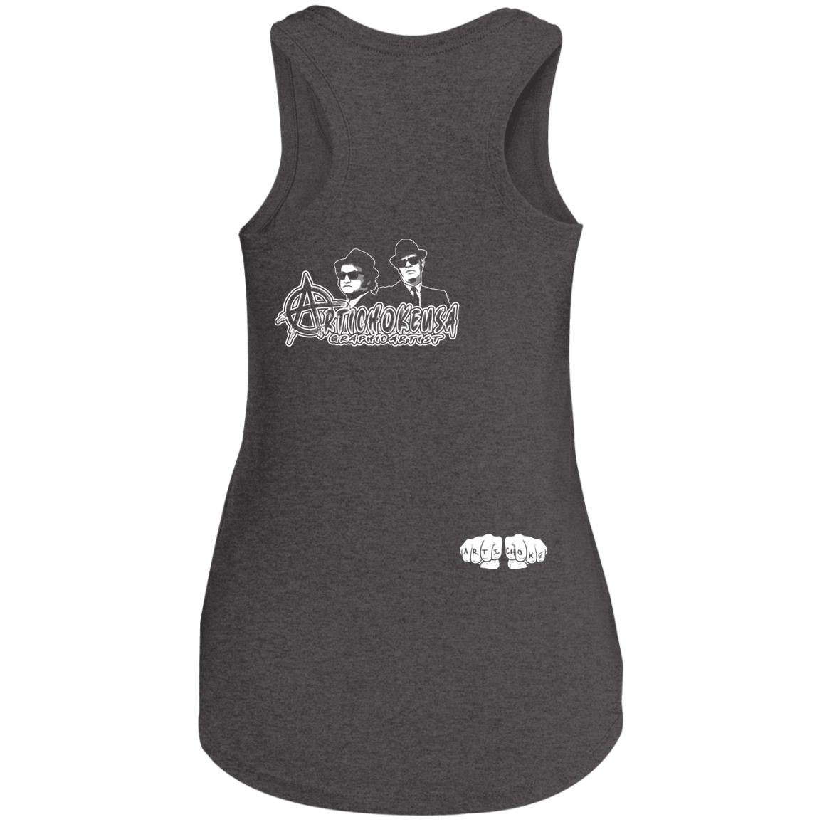 ArtichokeUSA Custom Design. The Good Ole Boys. Blues Brothers Fan Art. Ladies' Tri Racerback Tank