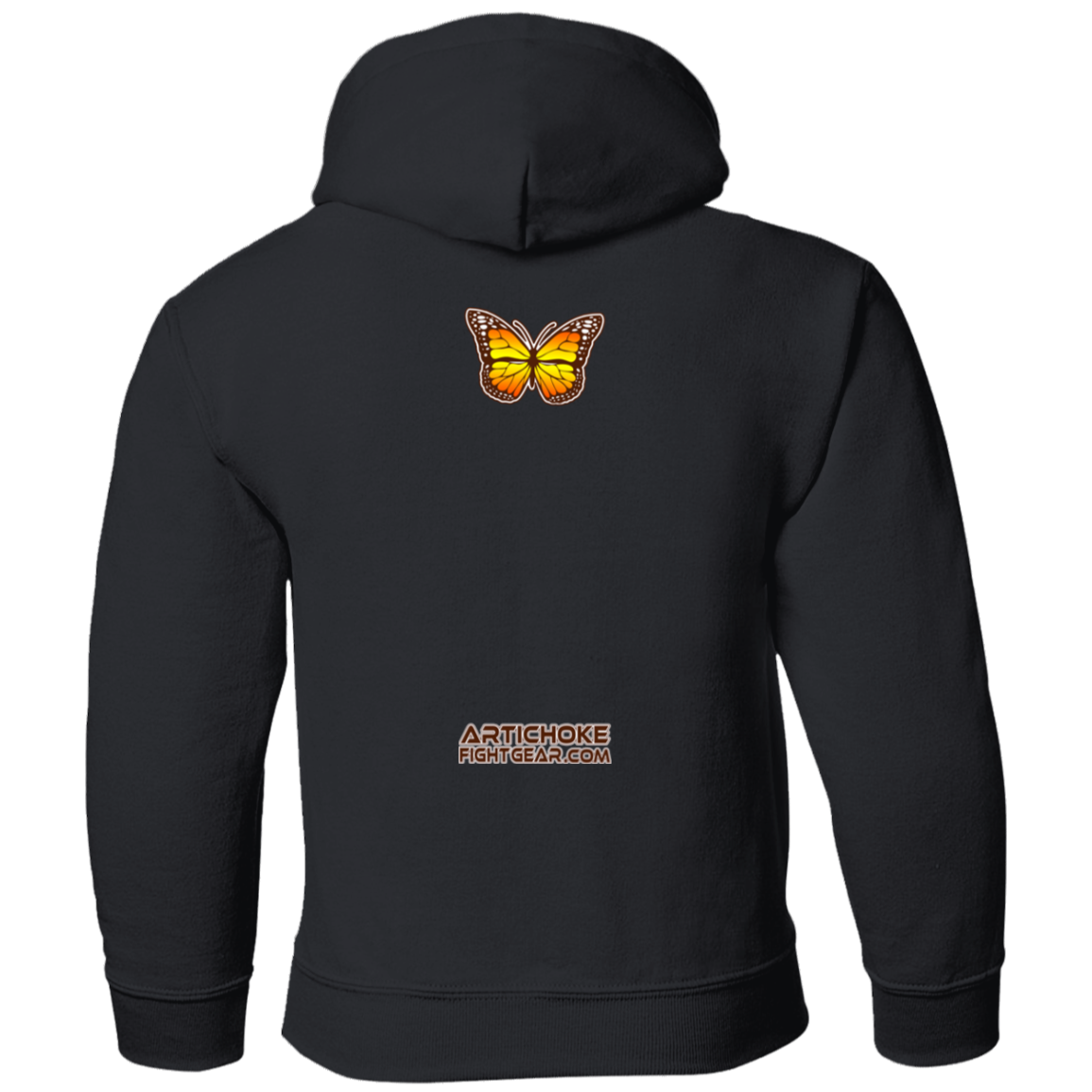 Artichoke Fight Gear Custom Design #6. Lepidopterology (Study of butterflies). Butterfly Guard. Youth Pullover Hoodie