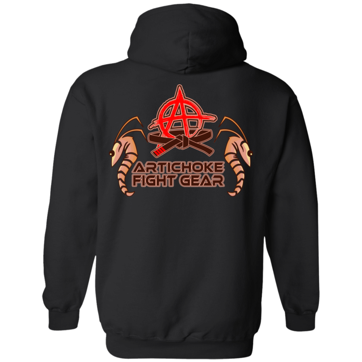 Artichoke Fight Gear Custom Design #3. Shrimpin aint easy. It's a Jiu Jitsu Thing. Basic Hoodie