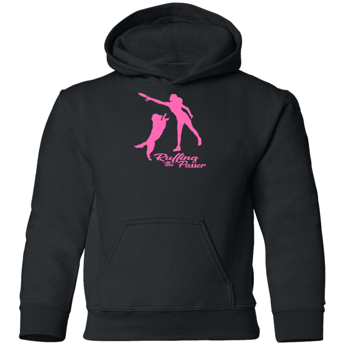 ArtichokeUSA Custom Design. Ruffing the Passer. Labrador Edition. Female Version. Youth Pullover Hoodie
