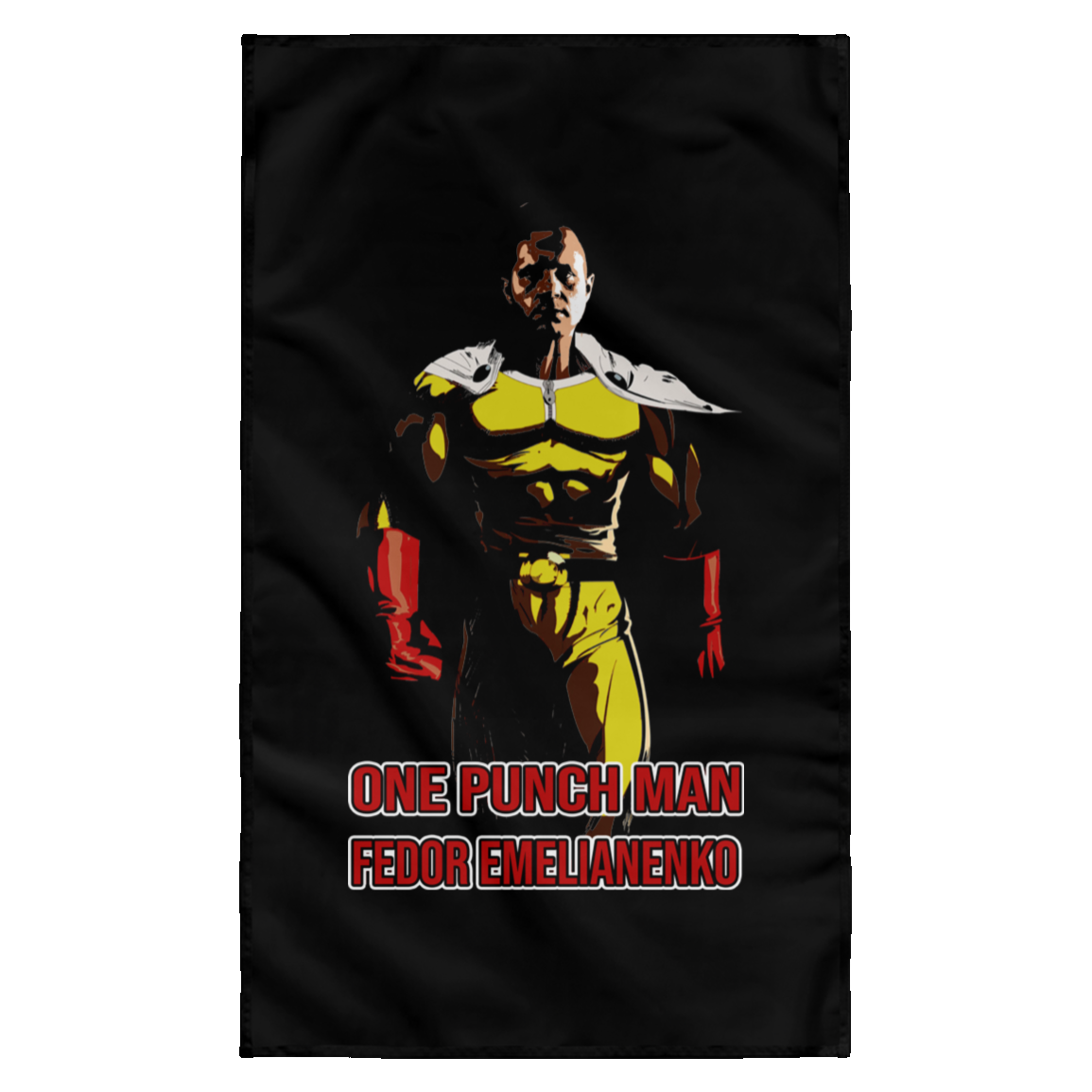 ArtichokeUSA Custom Design. One Punch Fedor. Fedor Emelianenko/One Punch Man Fan Art. Wall Flag