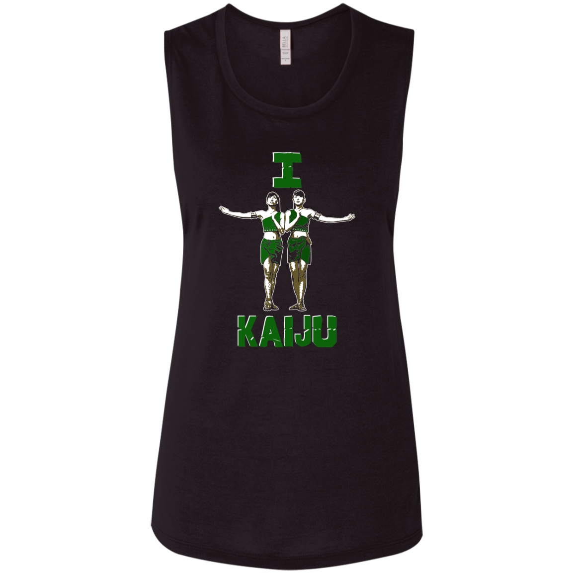 ArtichokeUSA Custom Design. I Heart Kaiju. Fan Art. Ladies' Flowy Muscle Tank