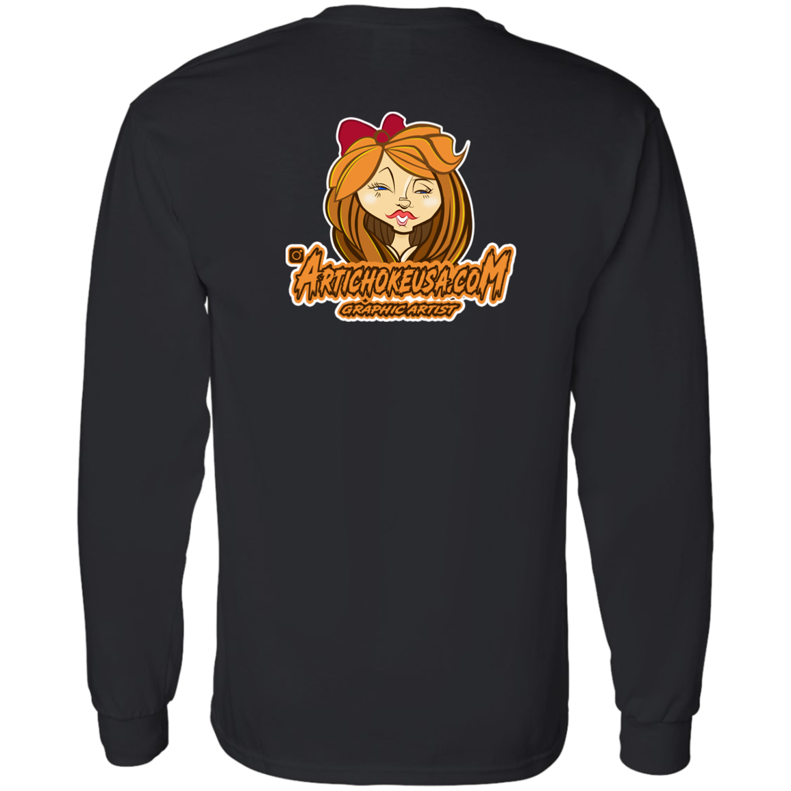 ZZ#21 Characters and Fonts. Aubrey. A show case of my characters and font styles. LS T-Shirt 5.3 oz.