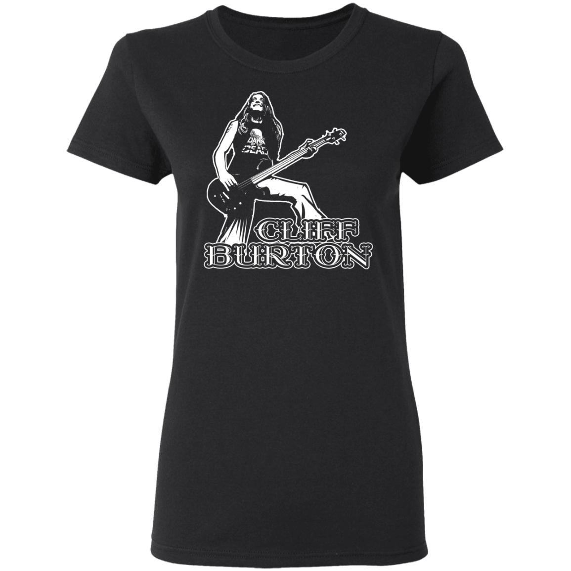 ArtichokeUSA Custom Design. Cliff Burton Tribute. Ladies' Basic 100% Cotton T-Shirt