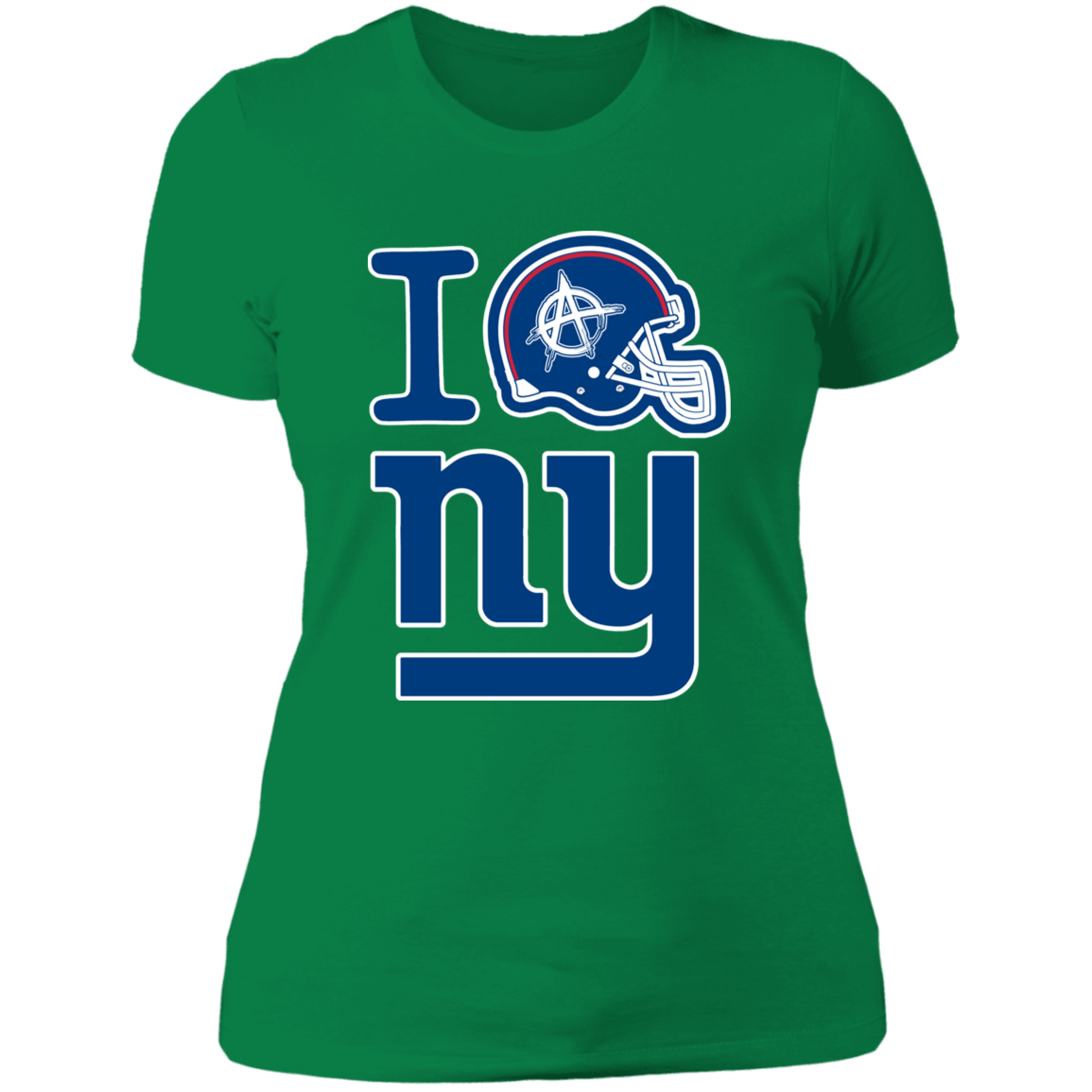 ArtichokeUSA Custom Design. I Helmet NY. Fan Art. Ladies' Boyfriend T-Shirt